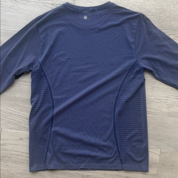 90 Degree by Reflex Seamless Caddy Long Sleeve Shirt Blue White Size XL New NWT - Picture 3 of 7